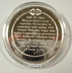 4 COLD WAR 925 Franklin Mint American History Sterling Silver Medals