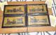 4 Franklin Mint Train Locomotive Sterling Silver Silhouettes Framed 1977 Nibs