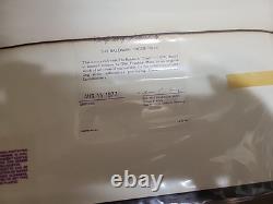 4 Franklin Mint Train Locomotive Sterling Silver Silhouettes Framed 1977 NIBs