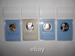 4 Mother's Day Commemorative Medals Solid Sterling Silver The Franklin Mint