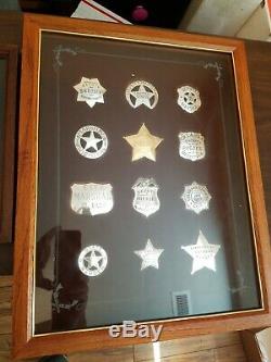 40 Sterling Silver Franklin Mint Old West Sheriff Badge Collection SOLD AS LOT