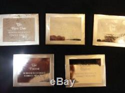 5 Norman Rockwells''fondestest Memories''proof Sterling Silver Ingots