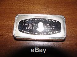 50 -1/2 OZ Sterling Silver Ingots (925) Franklin Mint 50 USA BANKS 105 OUNCES