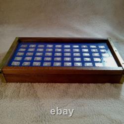 50 Bars STERLING SILVER Ingot Set Great Sailing Ships Of History FRANKLIN MINT