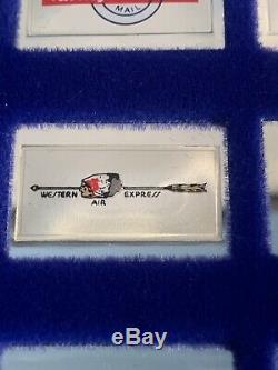 50 Official Emblems Of The Worlds Greatest Airlines Solid Sterling Silver Enamel