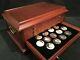 50 Sterling Silver 925 Coins Franklin Mint 1972 Genius Of Rembrandt Wooden Chest