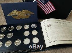 56 Sterling Silver Medals Declaration of Independence Official Signers Set 58 oz