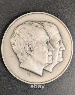 6.3 OZT of. 925 1973 Richard Nixon/Spiro Agnew Large Silver Inauguration Medal