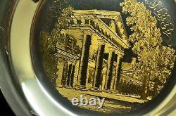 8 Offical University Of Virginia Plate -Sterling Silver Franklin Mint Box COA