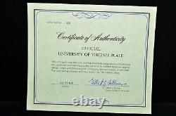 8 Offical University Of Virginia Plate -Sterling Silver Franklin Mint Box COA