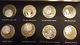 8 Coin Set America The Beautiful Medals. 925 Sterling Silver Franklin Mint
