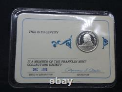 8x Franklin Mint Collectors Society Member Coins 1974-1981 Sterling Silver C2759
