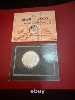 9 FRANKLIN MINT COINS OF THE CARIBBEAN STERLING 7 oz TW appx Spot $78 on 2/11