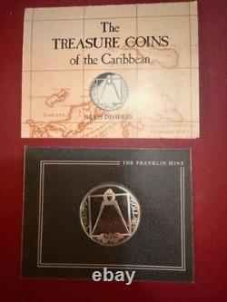 9 FRANKLIN MINT COINS OF THE CARIBBEAN STERLING 7 oz TW appx Spot $78 on 2/11