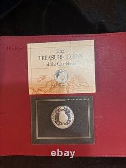 9 FRANKLIN MINT COINS OF THE CARIBBEAN STERLING 7 oz TW appx Spot $78 on 2/11