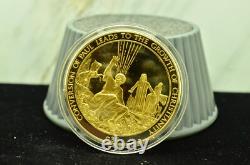 925 Silver Franklin Mint Art Round History Of Mankind Conversion Of Paul Leads
