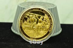 925 Silver Franklin Mint Art Round History Of Mankind Greek Battle Of Marathon