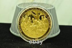 925 Silver Franklin Mint Art Round History Of Mankind Magna Carta Limits Power