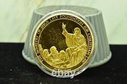 925 Silver Franklin Mint Art Round History Of Mankind The Ministry Of Jesus