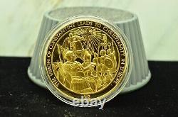 925 Silver Franklin Mint Art Round History Of Mankind The Vision Of Constantine