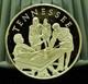 925 Silver Franklin Mint Art Round State Of Tennessee