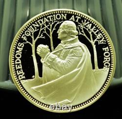 925 Silver Franklin Mint Art Round Valley Forge Charles A Lindbergh