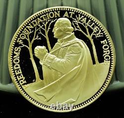 925 Silver Franklin Mint Art Round Valley Forge George Dewey
