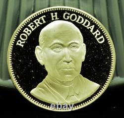 925 Silver Franklin Mint Art Round Valley Forge Robert H Goddard
