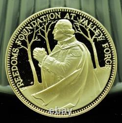 925 Silver Franklin Mint Art Round Valley Forge Sam Houston
