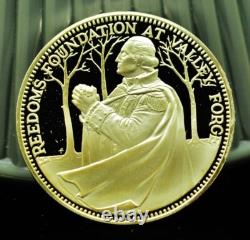 925 Silver Franklin Mint Art Round Valley Forge Walter Reed