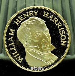 925 Silver Franklin Mint Art Round Valley Forge William Henry Harrison