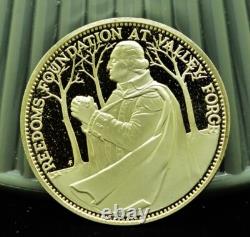 925 Silver Franklin Mint Art Round Valley Forge William Henry Harrison