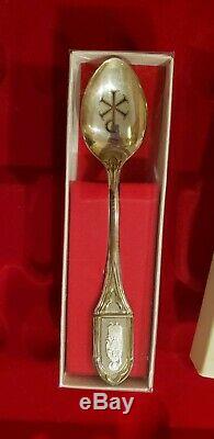 925 Sterling Silver Apostle Spoons Limited Edition Set 13 Spoons Franklin Mint