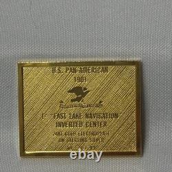 925 Sterling Silver Gold Plate Franklin Mint Stamps Boats And Train 44.11G