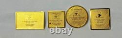 925 Sterling Silver Gold Plate Franklin Mint Stamps Postmasters America 53.87G