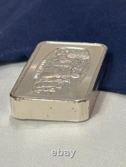 925 Sterling Silver Ingot 1974 Franklin Mint The Snowman 1000 Grains