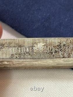 925 Sterling Silver Ingot Proof 1971 Franklin Mint SLEIGH SCENE 1000 Grains
