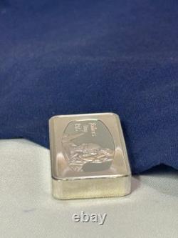 925 Sterling Silver Ingot Proof 1975 Franklin Mint FATHERS DAY 1000 Grains