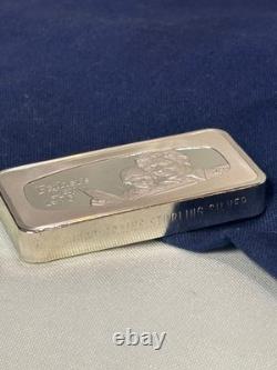 925 Sterling Silver Ingot Proof 1975 Franklin Mint FATHERS DAY 1000 Grains