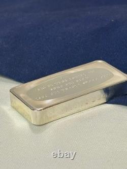 925 Sterling Silver Ingot Proof 1975 Franklin Mint FATHERS DAY 1000 Grains