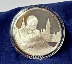 925 Sterling Silver Round Franklin Mint 1976 Yearbook Callaghan Elected 31 G