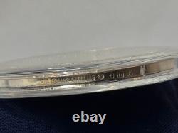 925 Sterling Silver Round Franklin Mint 1976 Yearbook Dec Oil Spill 31 G Medal