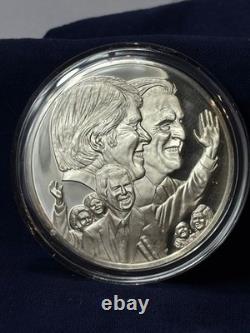 925 Sterling Silver Round Franklin Mint 1976 Yearbook Jimmy Carter Wins 31G