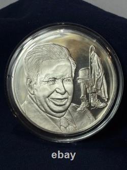 925 Sterling Silver Round Franklin Mint 1977 Charlie Chaplin Death 31G