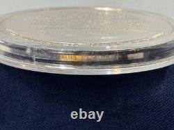 925 Sterling Silver Round Franklin Mint 1977 Yearbook Canal Treaties 31G