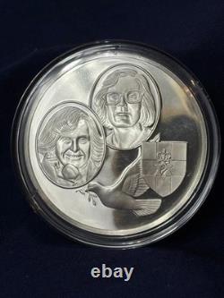 925 Sterling Silver Round Franklin Mint 1977 Yearbook Delayed Nobel Peace 31G