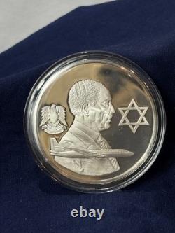 925 Sterling Silver Round Franklin Mint 1977 Yearbook Discuss Peace 31G