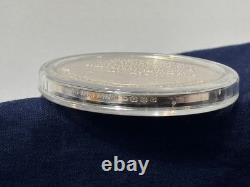 925 Sterling Silver Round Franklin Mint 1977 Yearbook Gandhi Voted Out 31G