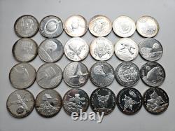 AMERICA in SPACE sterling silver proof set 24 MEDALS Franklin Mint