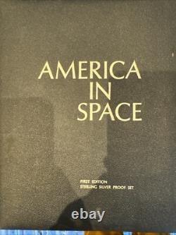 AMERICA in SPACE sterling silver proof set 24 MEDALS Franklin Mint